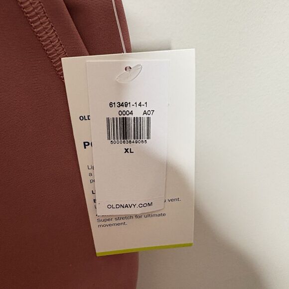 Old Navy Pink Mauve Light Compression High Rise Athletic Joggers Size XL New - Picture 4 of 8